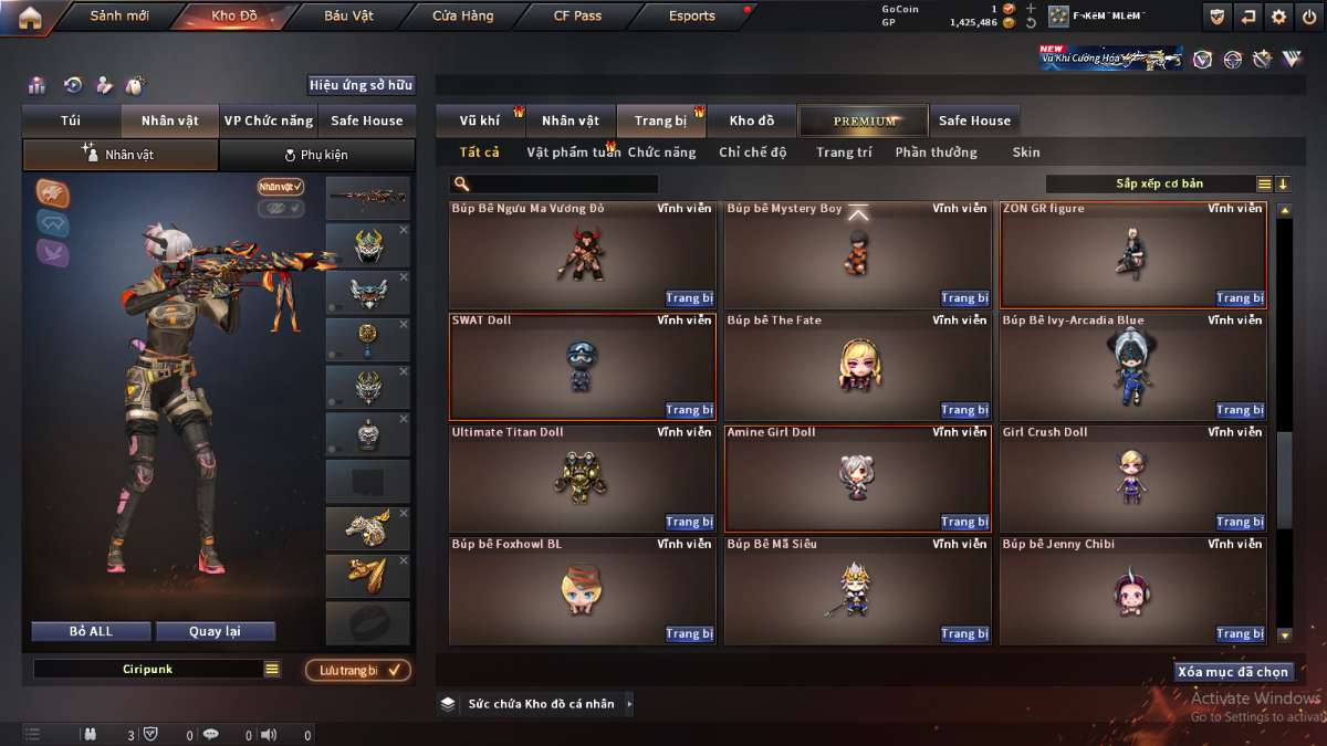 shop acc cf uy tin gia re